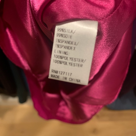 Badgley Mischka Mark & James Fuchsia Dress, Size 4 - Picture 5 of 6